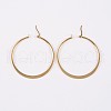 304 Stainless Steel Hoop Earrings EJEW-P040-20-B-2