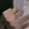 Brass & Imitation Pearl Adjustable Cuff Rings for Women FS-WGA12FF-01-2