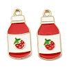 Alloy Enamel Pendants ENAM-D054-02G-2