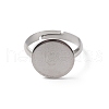 304 Stainless Steel Pad Ring Settings STAS-K278-11E-P-2