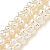Transparent Spray Painted Glass Beads Strands GLAA-P066-01C-2