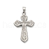 304 Stainless Steel Charms with Rhinestone STAS-Q343-16P-1