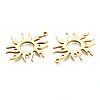 Ion Plating(IP) 201 Stainless Steel Pendants STAS-N098-051LG-3