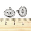 201 Stainless Steel Rhinestone Pendants STAS-V005-05P-03-3