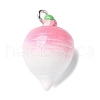 Resin Iron Pendants RESI-D280-13-1