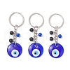 3Pcs Handmade Lampwork Evil Eye Keychains KEYC-JKC01252-02-2