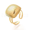 304 Stainless Steel Open Cuff Rings for Women RJEW-R012-03G-2