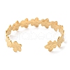 304 Stainless Steel Cuff Bangles for Women BJEW-K263-05G-06-3