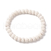 Round Natural Lava Rock Beads Stretch Bracelets for Women BJEW-JB10974-1