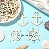 100pcs 2 Styles Nautical Theme Wood Big Pendants WOOD-CJ0001-72-5