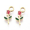 304 Stainless Steel Enamel Pendants STAS-T064-80-1
