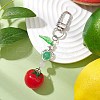 Tomato Resin Pendant Decoration HJEW-JM02598-1