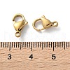 304 Stainless Steel Lobster Claw Clasps STAS-V007-01C-G-3