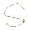Rack Plating Brass Ear Wire KK-N255-08G-A-RS-1