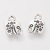 Tibetan Style Alloy Charms TIBE-S306-14AS-RS-1-1