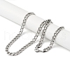 Non-Tarnish 201 Stainless Steel Curb Chain Necklace NJEW-I127-03P-2