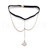 Alloy Rhinestone Sexy Elastic Multilayer Tassel Butterfly Leg Chain FS-WG8A9A5-01-5