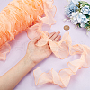 BENECREAT 10M Pleated Organza Ribbons ORIB-BC0001-05-3
