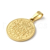 PVD Vacuum Plating 304 Stainless Steel Pendants STAS-B069-03G-2