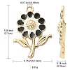 8Pcs Alloy Enamel Pendants ENAM-YW0002-31A-4