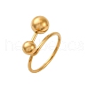 304 Stainless Steel Adjustable Cuff Rings for Women RJEW-B131-03B-2
