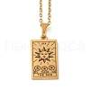 Tarot Theme 304 Stainless Steel Pendant Nacklaces For Women STAS-S128-02S-1