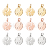 DICOSMETIC 18Pcs 3 Colors 304 Stainless Steel Charms STAS-DC0003-02-1
