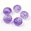 Transparent Crackle Acrylic Beads MACR-E025-30H-1