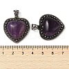 Natural Amethyst Pendants G-A095-01AS-04-3