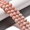 Natural Pink Opal Beads Strands G-E444-28-8mm-5