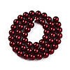 Baking Painted Pearlized Glass Pearl Bead Strands HY-N002-8mm-A13-3