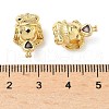 Girl Brass Cubic Zirconia Beads KK-Q068-21A-G-3