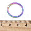 Ion Plating(IP) 304 Stainless Steel Plain Band Rings STAS-I160-E03-MC-5