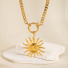 Stainless Steel Sun Pendant Cuban Chain Necklaces TT3568-3