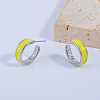 C-shaped Brass Stud Earrings WZ1638-3