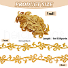 1M Iron on/Sew on Embroidery Floral Polyester Hollow Lace Ribbons OCOR-WH0085-51B-2