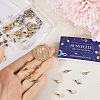 SUNNYCLUE 60Pcs 2 Colors 304 Stainless Steel Screw Eye Pin Peg Bails STAS-SC0007-91-3