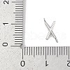 304 Stainless Steel Letter Connector Charms STAS-M108-01P-24-3