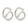 Rack Plating Brass Cuff Earrings for Women EJEW-C098-01P-1