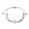 Adjustable Nylon Cord Braided Bead Bracelets for Women Men BJEW-JB11297-04-2