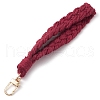 Handmade Macrame Cotton Threads Wrist Strap Pendant Decoration HJEW-JM02624-01-4