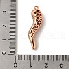 Rack Plating Brass Micro Pave Cubic Zirconia Pendant KK-A229-03G-RG-3