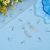 Unicraftale 100 Pairs 316 Surgical Stainless Steel Earring Hooks STAS-UN0058-55-3