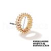 Chic Western Hip-hop Double-row Brass Rhinestone Ring Jewelry for Women JJ2699-2-1