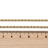 Unisex 304 Stainless Steel Rope Chain Necklaces STAS-D0002-33G-2