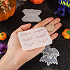  3Pcs 3 Styles DIY Bat Pendants Silhouette Silicone Molds DIY-TA0005-27-6