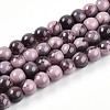 Baking Painted Glass Beads Strands DGLA-N003-8mm-C09-1