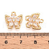 Brass Micro Pave Cubic Zirconia Charms KK-N262-111B-G-3