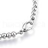 Tarnish Resistant 304 Stainless Steel Beaded Bracelets BJEW-G544-34P-3