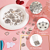 48Pcs 12 Style Tibetan Style Alloy Pendants FIND-TA0003-56-5